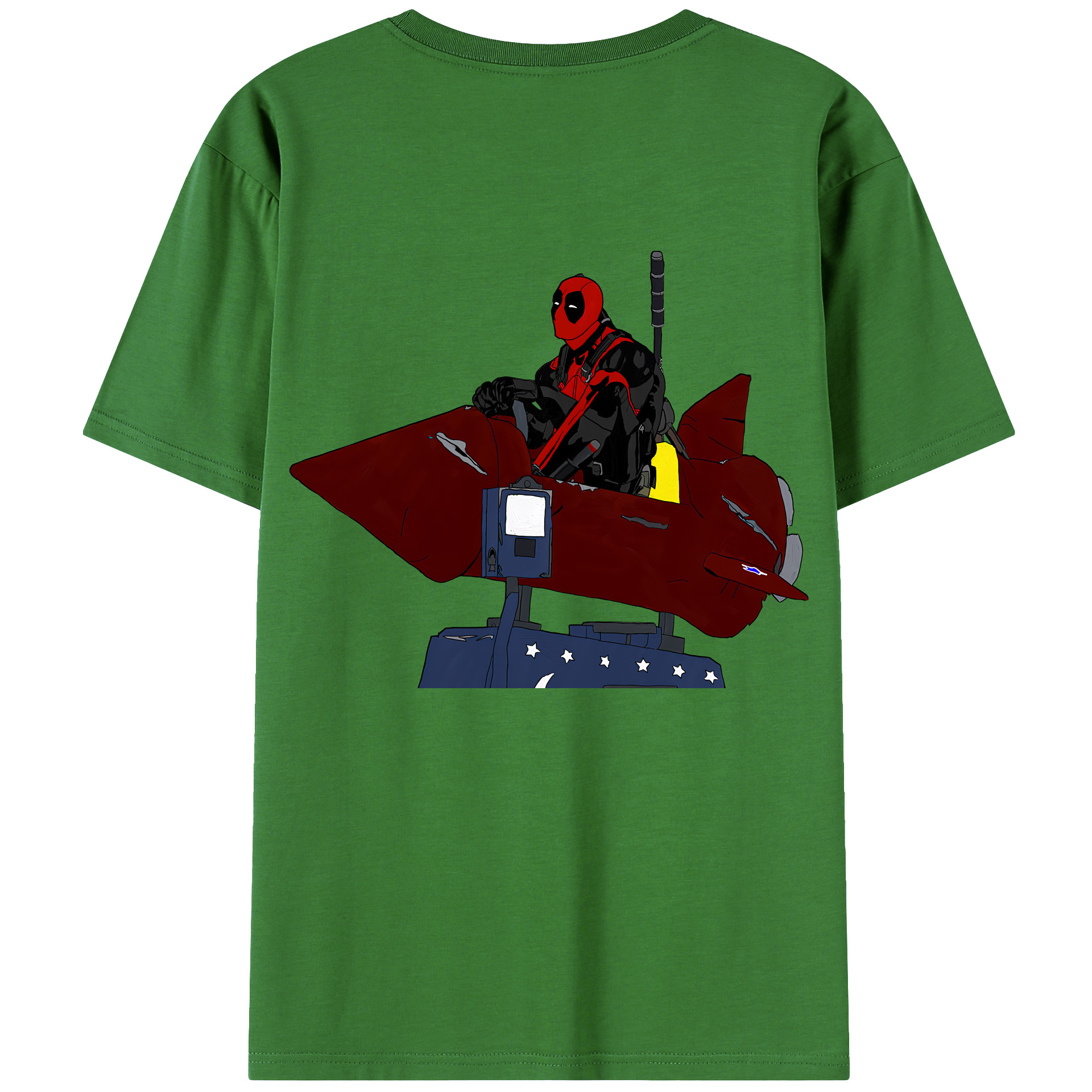 （画像用） Deadpool デッドプール レディース半袖Tシャツ(バックプリント)